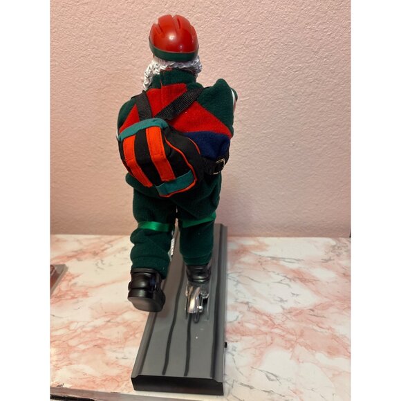 Trim A Home Scooter Santa Animated Christmas Decoration vintage 90s - Picture 4 of 6